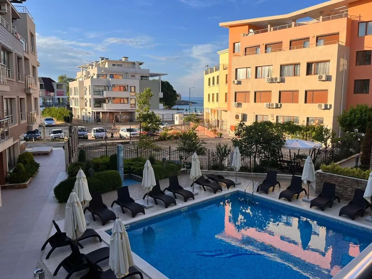 Modern 1Br Apartment With Sea View & Pool Included With Parking Space Созополь